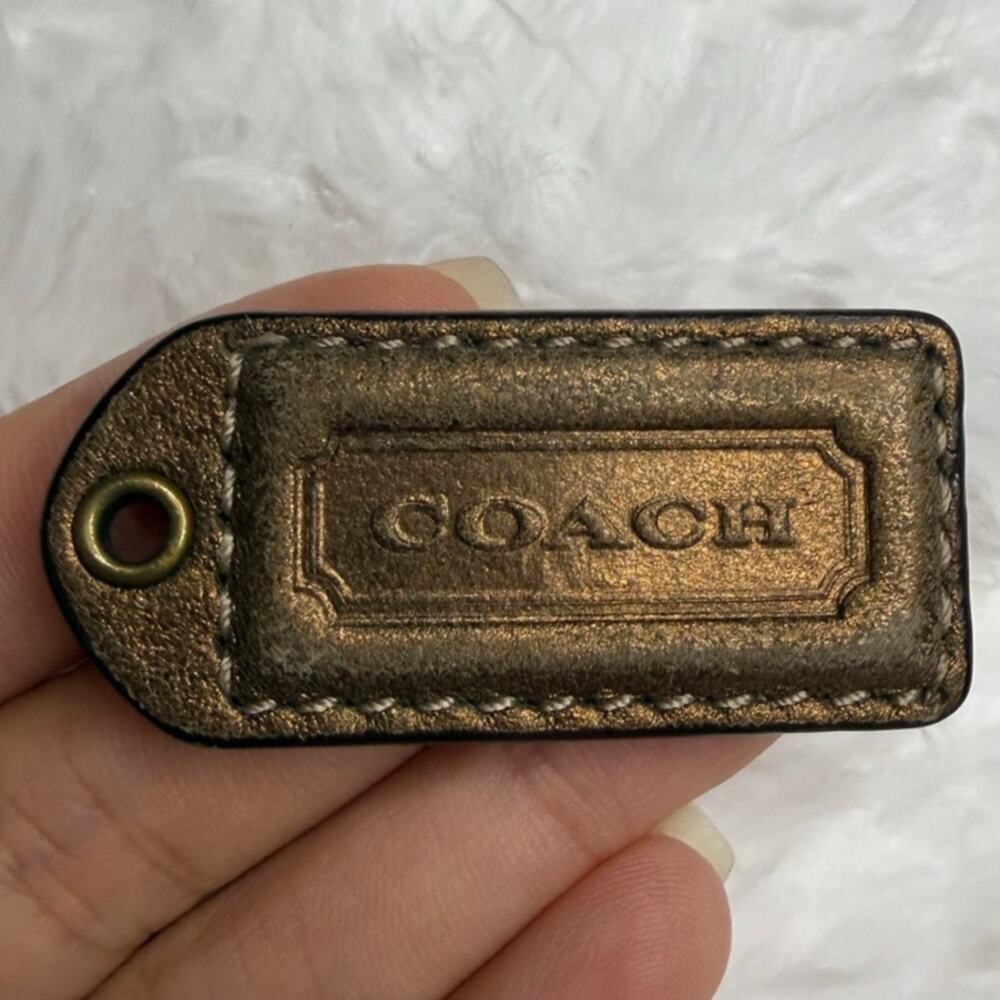 1.5” COACH Fob Bag Charm Hang tag Hangtag